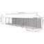 vidaXL Perrera de exterior con toldo acero galvanizado plata 2x6x2,5 m, , large indicador imagen numero 9